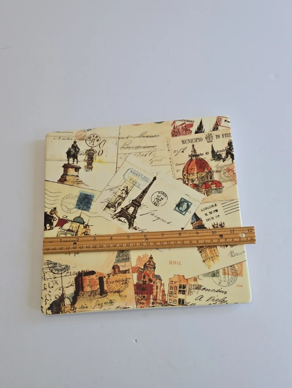 Williams Sonoma Marc Lacaze Grande Tour 2008 Square Large Serving Platter 11.7